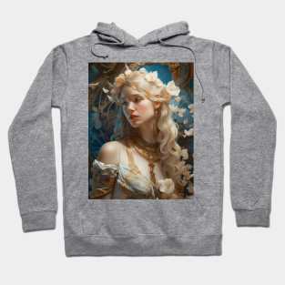 Alphonse Mucha style Hoodie